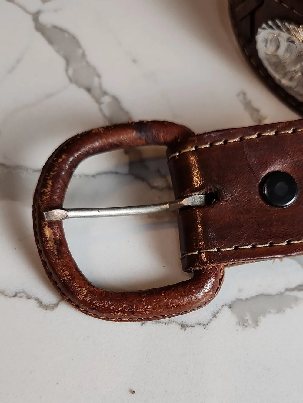 Cintos Imperial Size 42 Hand-Tooled Western Leather Belt – Made in Mexico